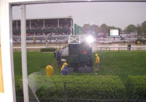 2008 Kentucky Oaks - View from inside the Infield Suite